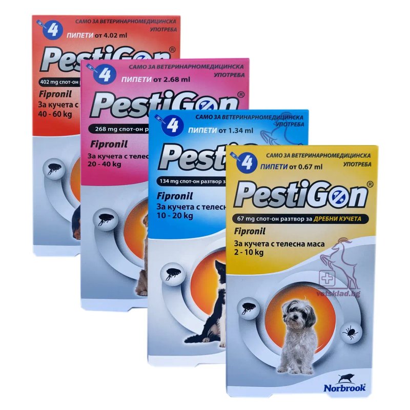 PestiGon Spot-on 268 mg. 20-40 kg - Пестигон спот-он за големи кучета
